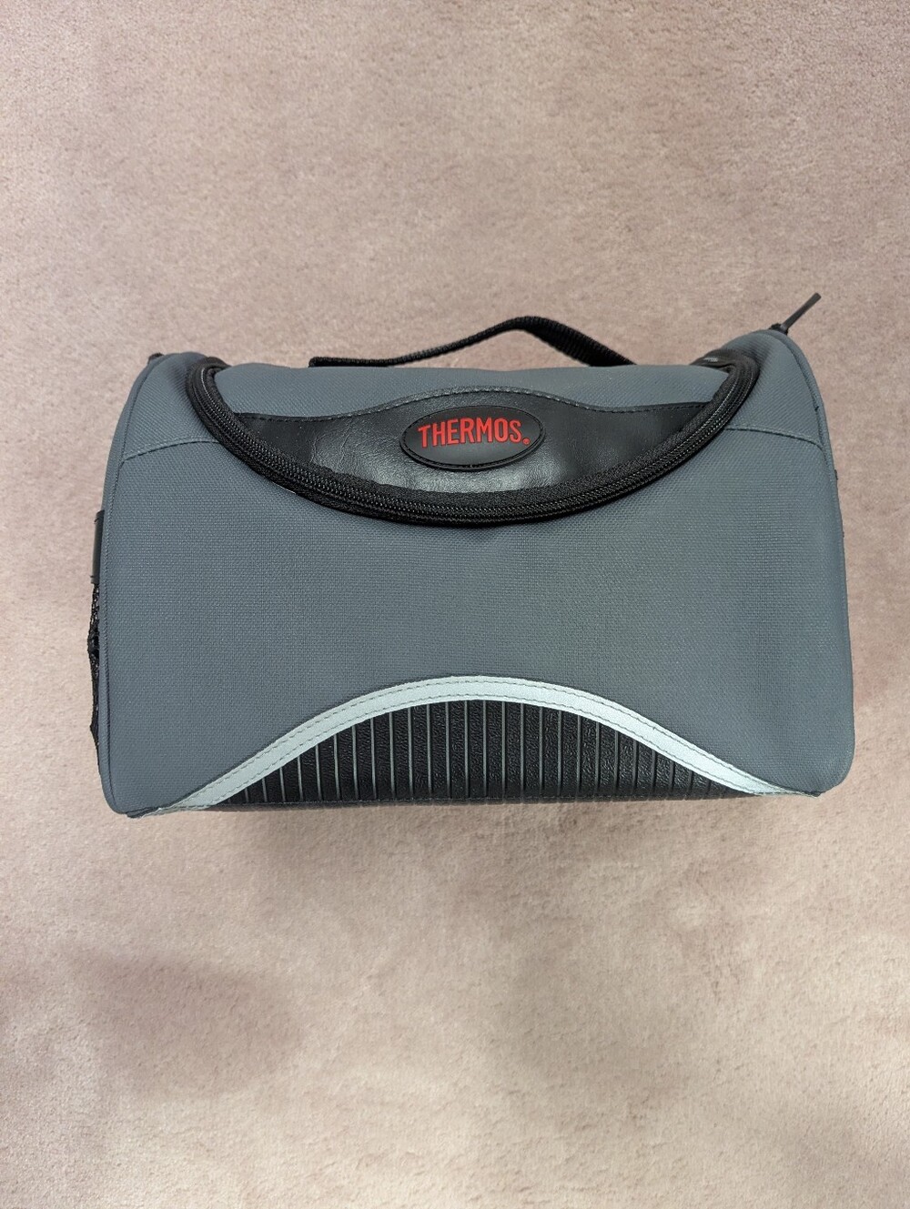 Thermos Lunch Tote Gray/Black, Insulated Cooler - Pockets & Strap